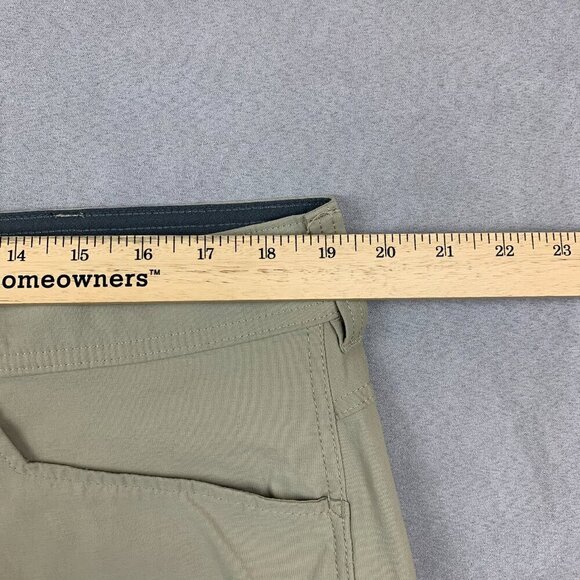 Eddie Bauer First Ascent Mens Shorts 38 Beige Cargo Guide Pro Nylon Spandex - Picture 7 of 12